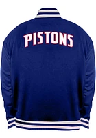 Detroit Pistons Mens Blue Reversible Satin Big and Tall Light Weight Jacket