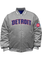 Detroit Pistons Mens Blue Reversible Satin Big and Tall Light Weight Jacket