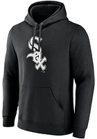 Chicago White Sox Mens Black Pullover Hood Long Sleeve Hoodie