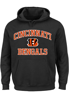 Cincinnati Bengals Mens Black Heart and Soul Big Tall Hooded Sweatshirt