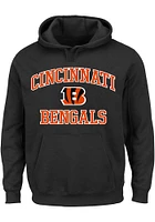 Cincinnati Bengals Mens Black Heart and Soul Big Tall Hooded Sweatshirt