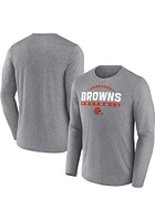 Cleveland Browns Mens Brown ONE BOOK Big and Tall Long Sleeve T-Shirt