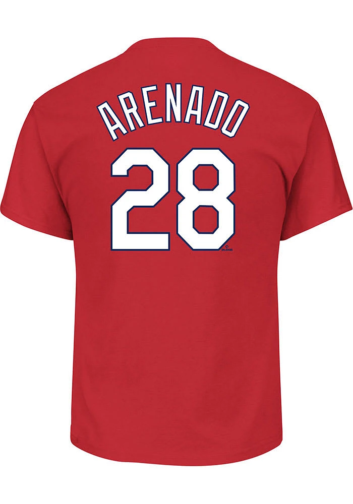 Nolan Arenado St Louis Cardinals Mens Name and Number Big Tall Player Tee - Red