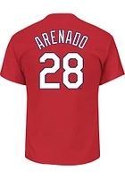 Nolan Arenado St Louis Cardinals Mens Name and Number Big Tall Player Tee - Red