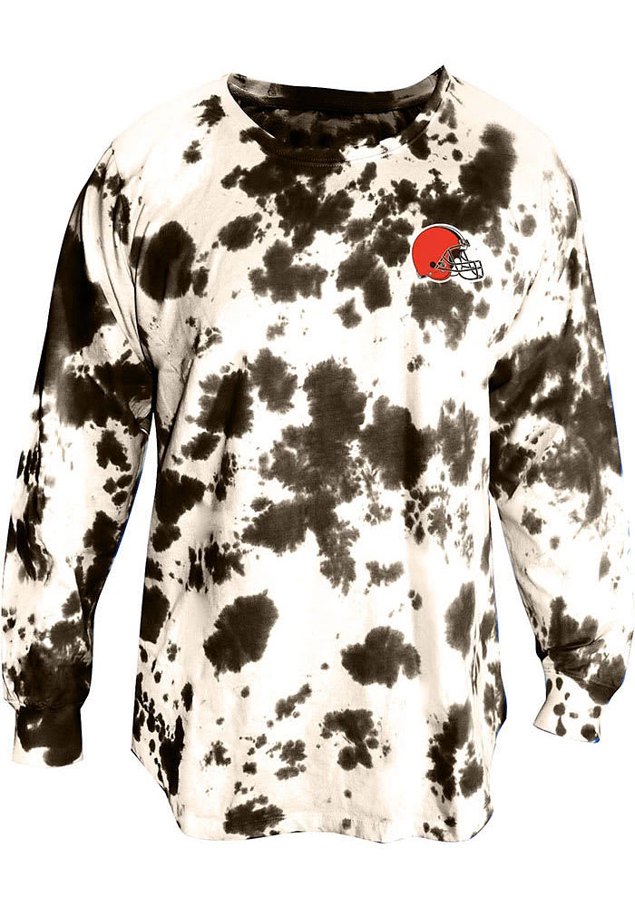 Cleveland Browns Womens Brown Cloud LS Tee