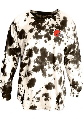 Cleveland Browns Womens Brown Cloud LS Tee