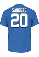 Barry Sanders Detroit Lions Mens Name and Number Big Tall Player Tee - Blue