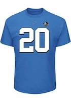 Barry Sanders Detroit Lions Mens Name and Number Big Tall Player Tee - Blue