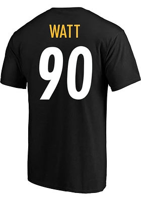 TJ Watt Pittsburgh Steelers Mens Name and Number Big Tall Player Tee - Black