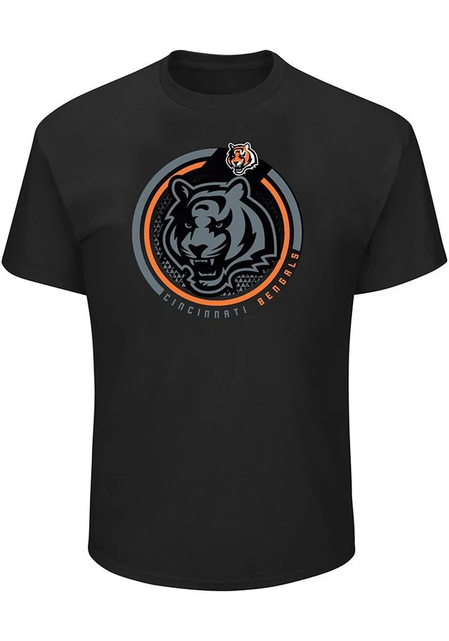 Cincinnati Bengals Mens Black Pop Tee Big and Tall T-Shirt