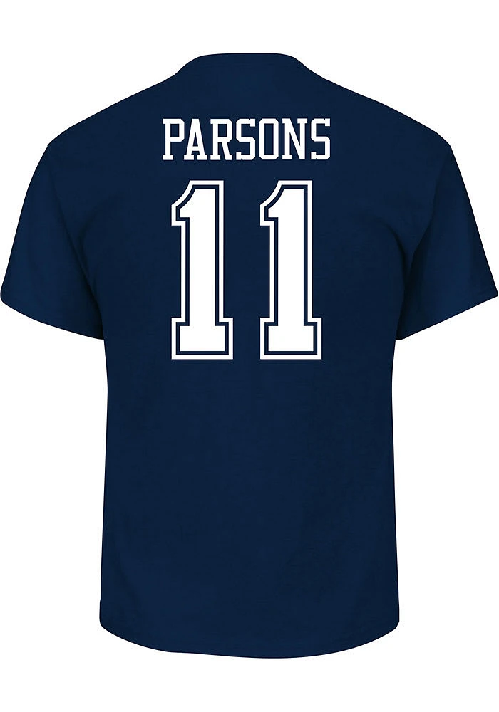 Micah Parsons Dallas Cowboys Mens Name and Number Big Tall Player Tee - Navy Blue