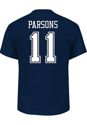 Micah Parsons Dallas Cowboys Mens Name and Number Big Tall Player Tee - Navy Blue