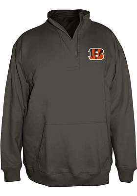 Cincinnati Bengals Womens Black Mock Qtr Zip