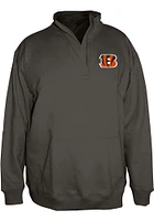 Cincinnati Bengals Womens Black Mock 1/4 Zip Pullover