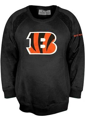 Cincinnati Bengals Womens Black Self LS Tee