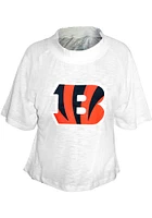 Cincinnati Bengals Womens White Raglan Short Sleeve T-Shirt