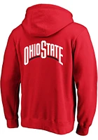 Ohio State Buckeyes Mens Black Primary Logo Big and Tall Zip Sweatshirt