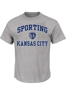 Sporting Kansas City Mens Grey HEART and SOUL Big Tall T-Shirt