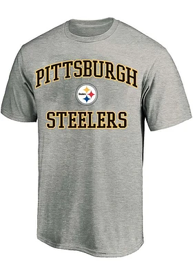 Pittsburgh Steelers Mens Grey PRIMARY Big and Tall T-Shirt