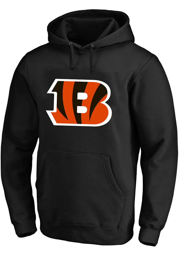 Cincinnati Bengals Mens Black PRIMARY Big and Tall Hooded Sweatshirt