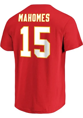 Patrick Mahomes Kansas City Chiefs Mens Name and Number Big Tall Player Tee - Red