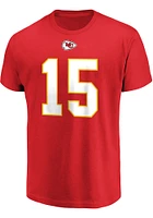 Patrick Mahomes Kansas City Chiefs Mens Name and Number Big Tall Player Tee - Red