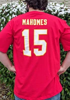 Patrick Mahomes Kansas City Chiefs Mens Name and Number Big Tall Player Tee - Red