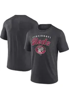 Cincinnati Reds Mens Grey Wonderment Big and Tall T-Shirt