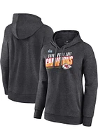 Kansas City Chiefs Womens Charcoal 2022 Super Bowl Champs Victory Formation Hooded Sweatshirt