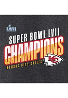 Kansas City Chiefs Womens Charcoal 2022 Super Bowl Champs Victory Formation Hooded Sweatshirt