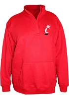 Cincinnati Bearcats Womens Red Mock Neck+ Qtr Zip