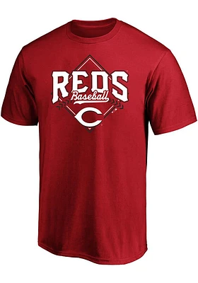 Cincinnati Reds Mens Red Diamond Big and Tall T-Shirt