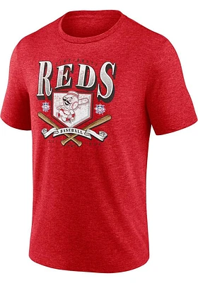 Cincinnati Reds Mens Red Bat Big and Tall T-Shirt