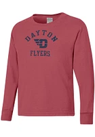 ComfortWash Dayton Flyers Youth Crimson Garment Dyed Long Sleeve T-Shirt