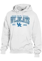 ComfortWash Kentucky Wildcats Mens White Garment Dyed Long Sleeve Hoodie