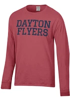 ComfortWash Dayton Flyers Crimson Garment Dyed Long Sleeve T Shirt