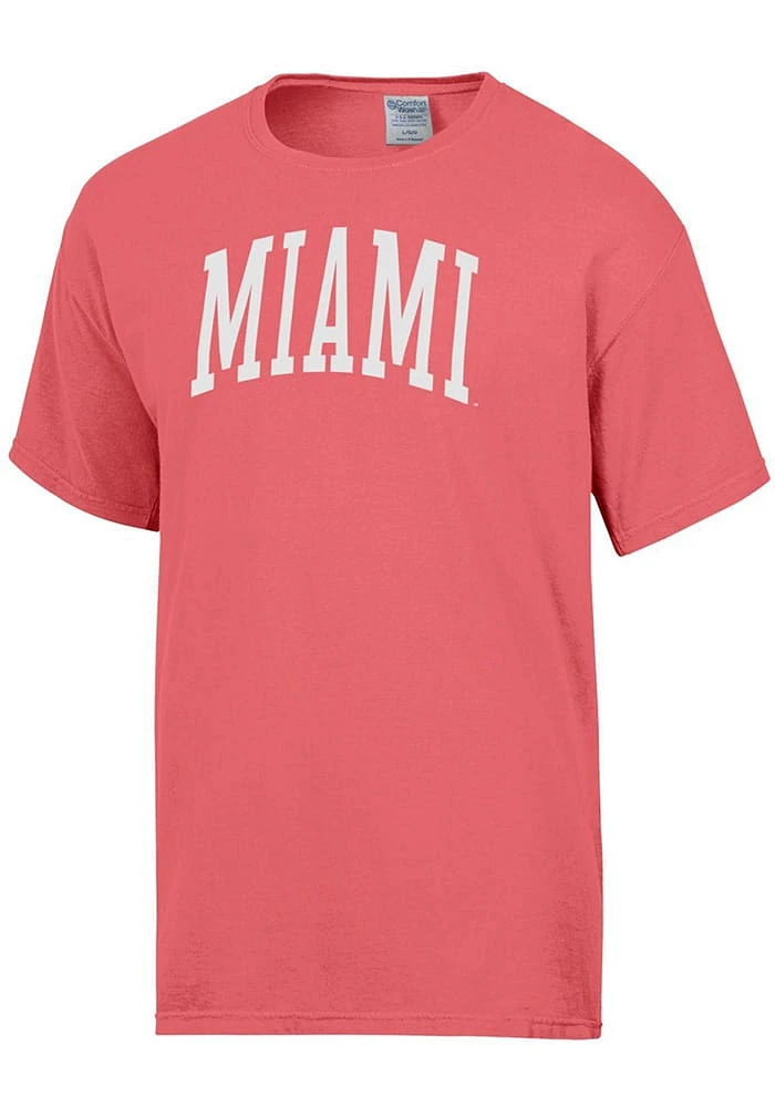 ComfortWash Miami RedHawks Garment Dyed Short Sleeve T Shirt