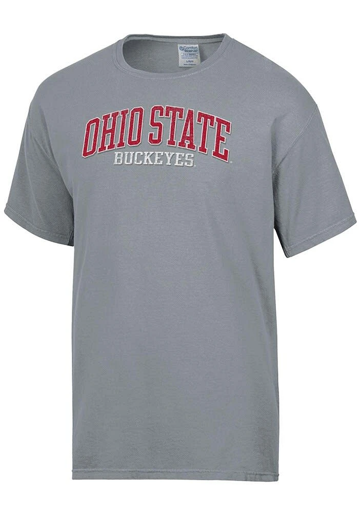 ComfortWash Ohio State Buckeyes Charcoal Garment Dyed Short Sleeve T Shirt