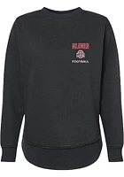 Seth McLaughlin  Rally Ohio State Buckeyes Womens Black NIL Embroidered Crew Sweatshirt