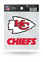Kansas City Chiefs Small Auto Static Cling Decal - White