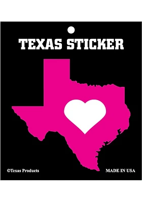 Texas Pink Texas Stickers - Pink