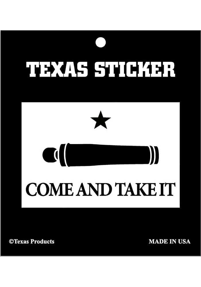 Texas Come and Take It Stickers - White