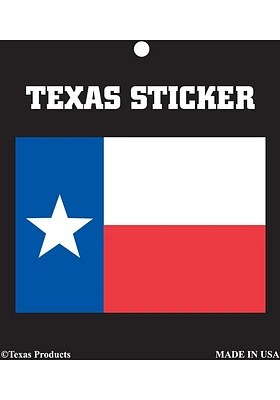 Texas State Flag Stickers - White
