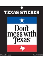 Texas Dont Mess With Texas Stickers - White