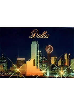 Dallas Ft Worth Dallas Night Magnet