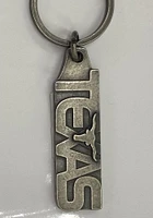 Texas Texas Metal Keychain - Grey