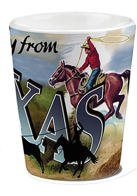 Texas Vintage Cowboys Shot Glass