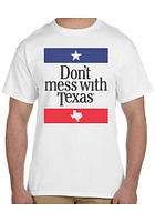 Texas White Dont Mess With Short Sleeve T Shirt