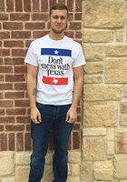 Texas White Dont Mess With Short Sleeve T Shirt
