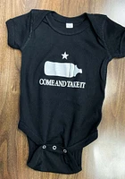 Texas Baby Black Come and Take It Short Sleeve One Piece